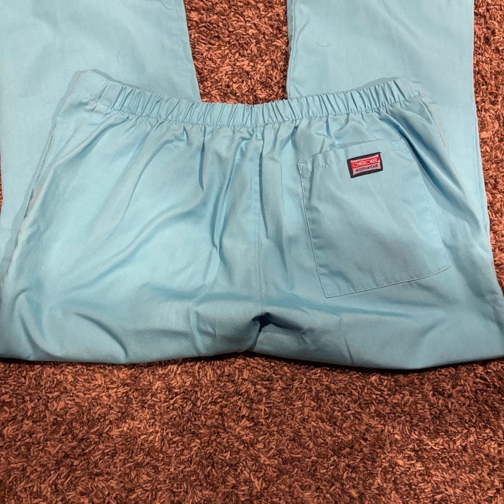 Cherokee Workwear Blue Scrub Bottoms